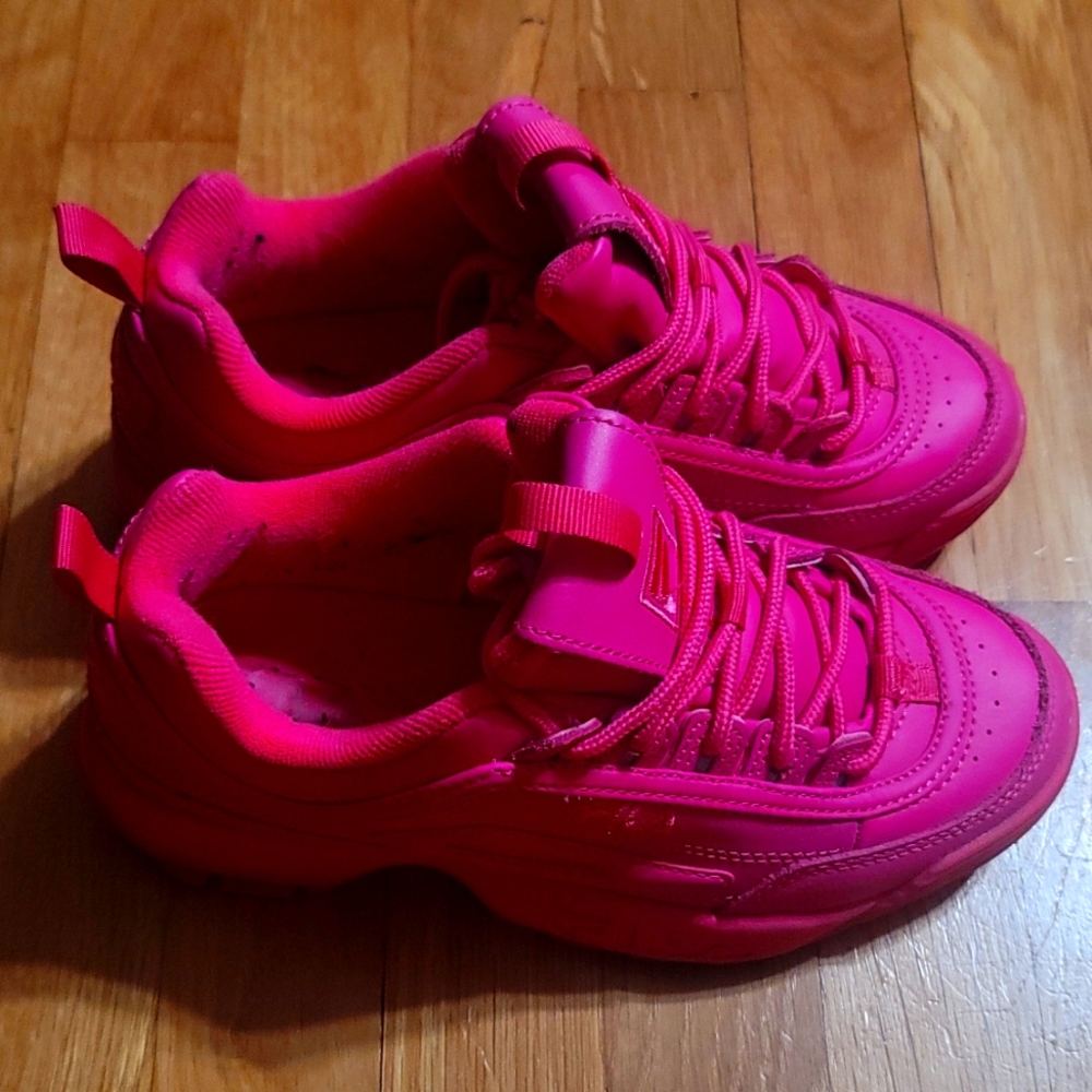 FILA disruptors sneakers hot pink